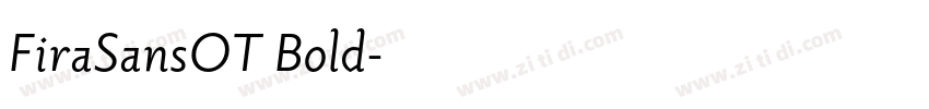 FiraSansOT Bold字体转换
